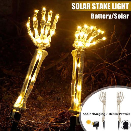 👻🎃Halloween Glowing Skull Hand Bones - 2 Pack