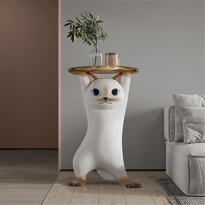 Modern Resin Cat Side Table