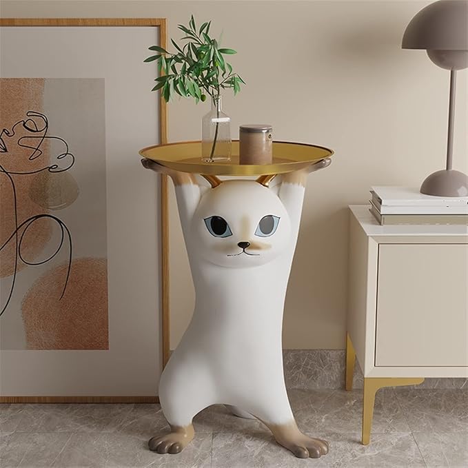 Modern Resin Cat Side Table