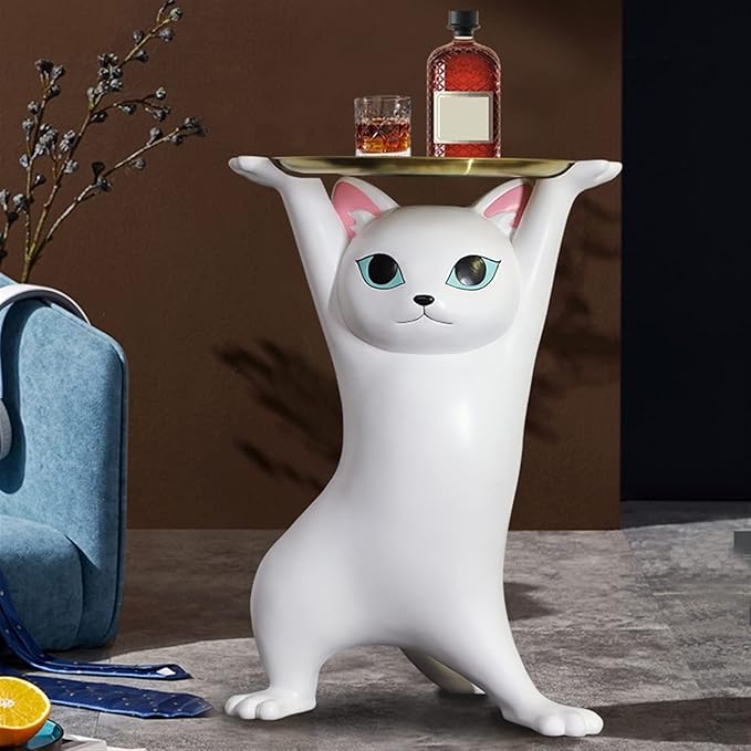 Modern Resin Cat Side Table