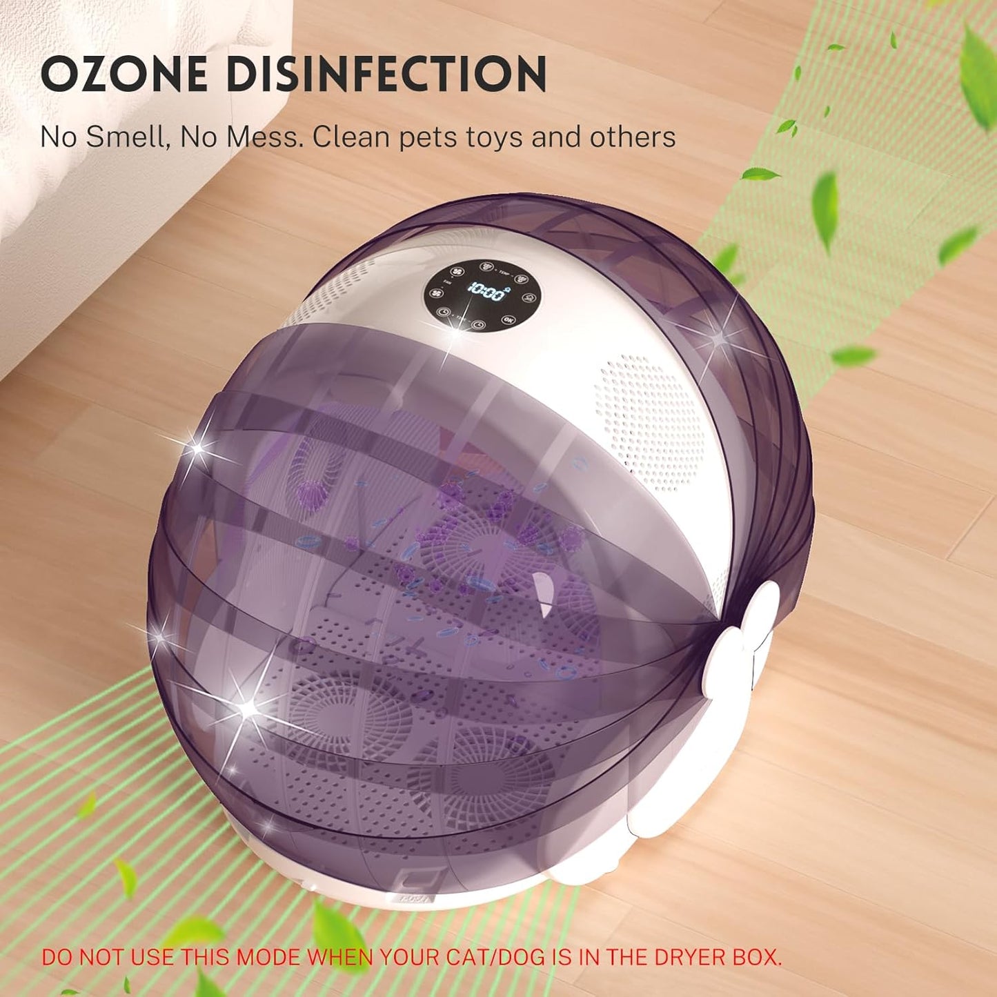 Foldable Automatic Pet Dryer Box for Cats and Small Dogs