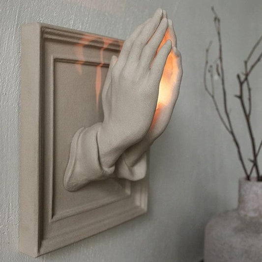 ✨Handmade "Praying Hands" Candle Holder & Wall Decor
