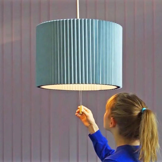 Pleated Fabric Pendant Umbrella Hanging Light